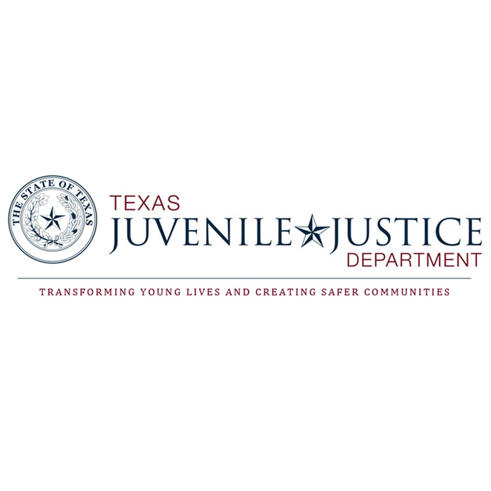 The Texas Juvenile Justice Department logo "Transforming Young Lives and Creating Safer Communities"