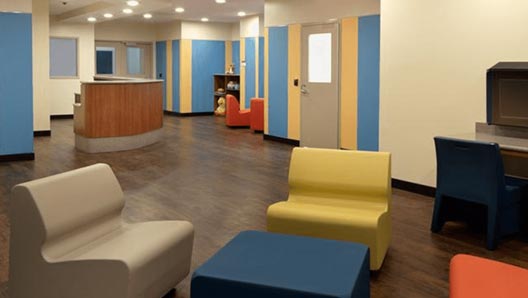 Interior of service facility in The Harris Center for Mental Health and IDD