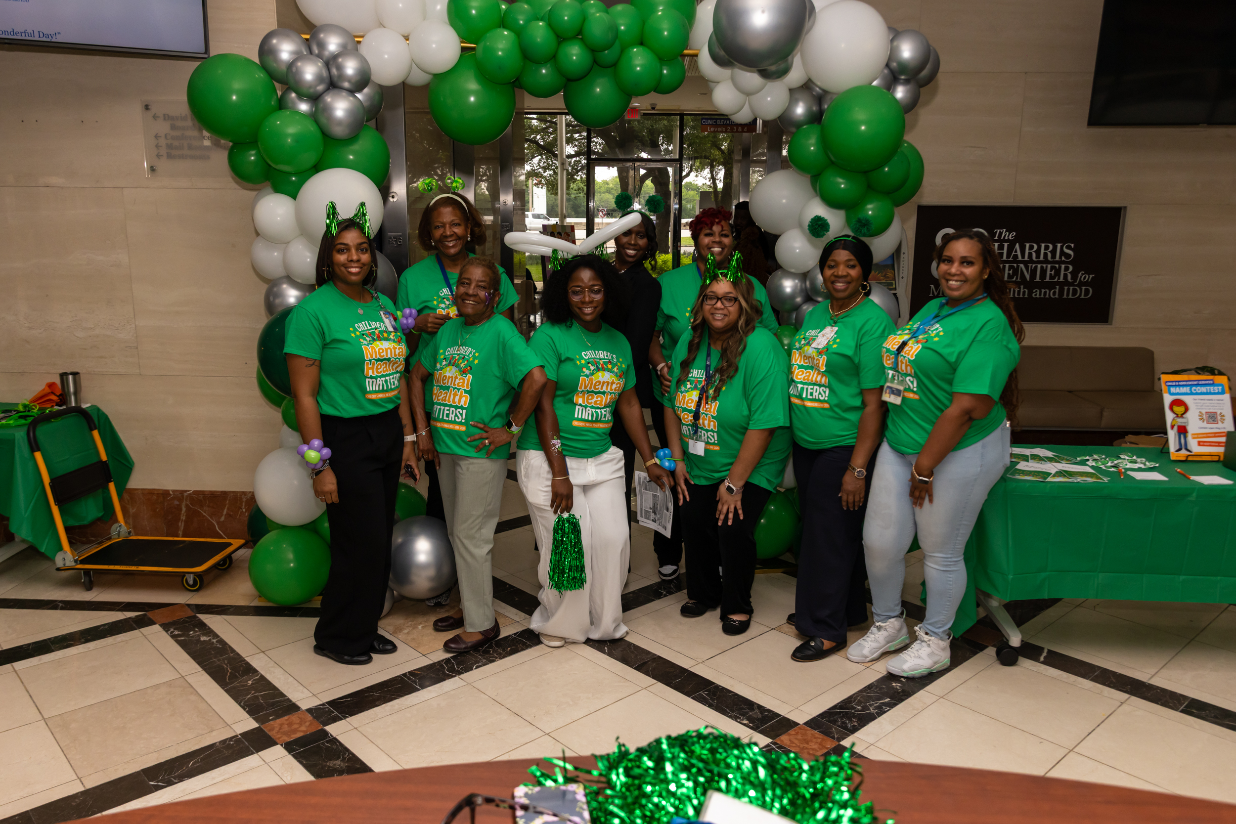 Children's Behavioral Health Services team celebrating Mental Health Awareness