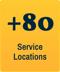 Infographic: +80 Service Locations